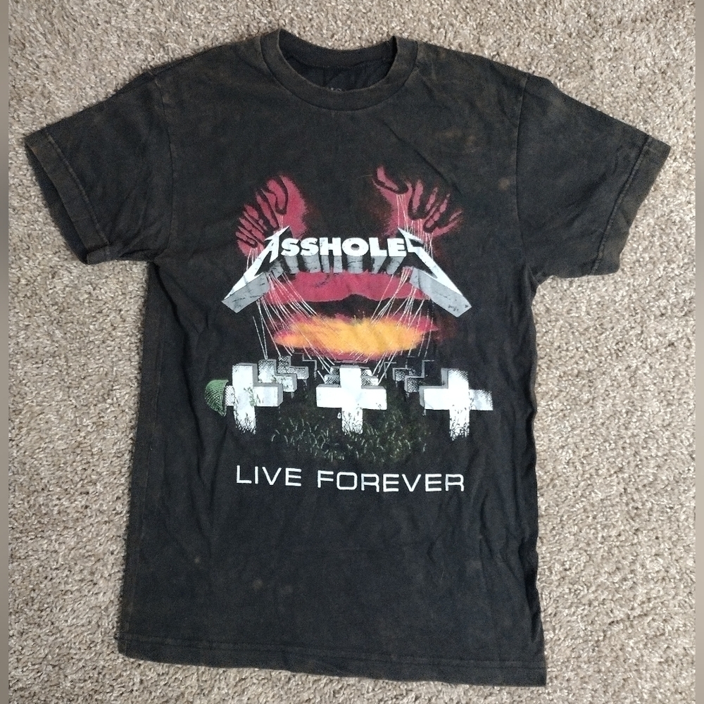 Assholes Live Forever Graphic T-shirt NWOT small